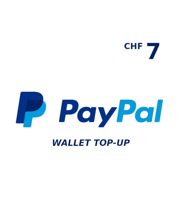 PayPal Wallet CHF 7 Top Up Key GLOBAL